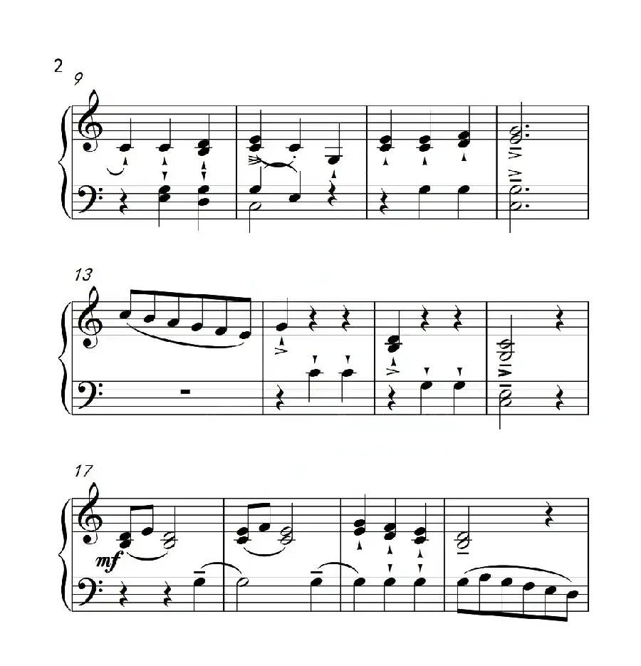 第三级A组 小指挥员（中国音乐学院钢琴考级作品1~6级）