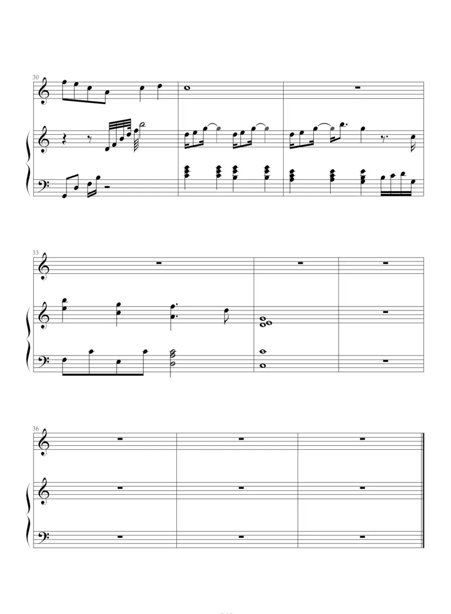 隐形人（钢琴伴奏谱）