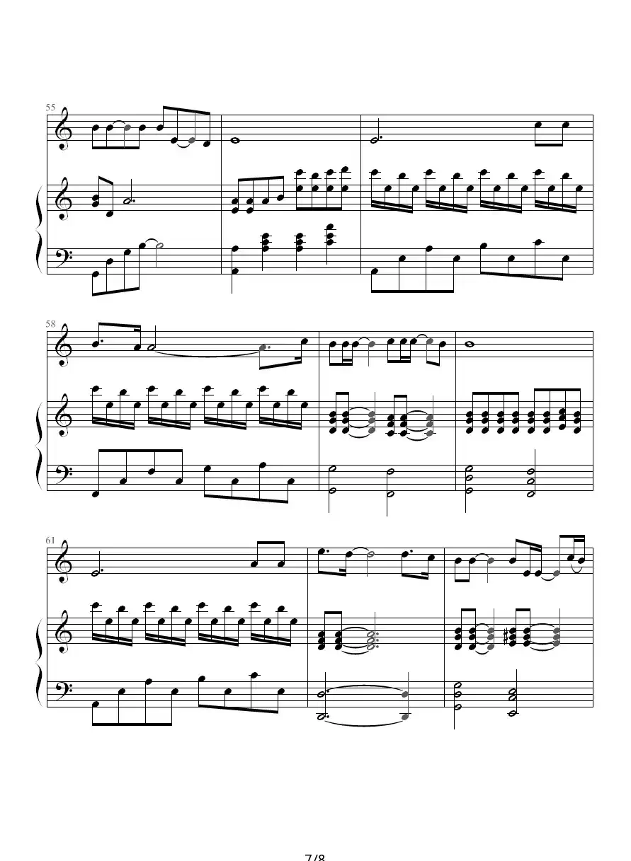 花落（钢琴伴奏谱）