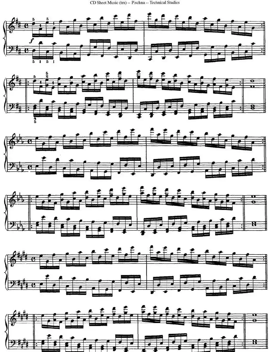 Technical Studies 60 Progressive Exercises （60首钢琴循序渐进练习曲 P51——60）