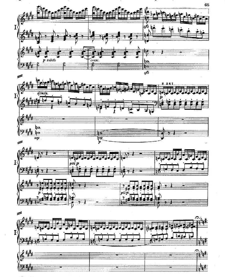Piano Concerto in E Major Op.59（E大调钢琴协奏曲·双钢琴·第四乐章）