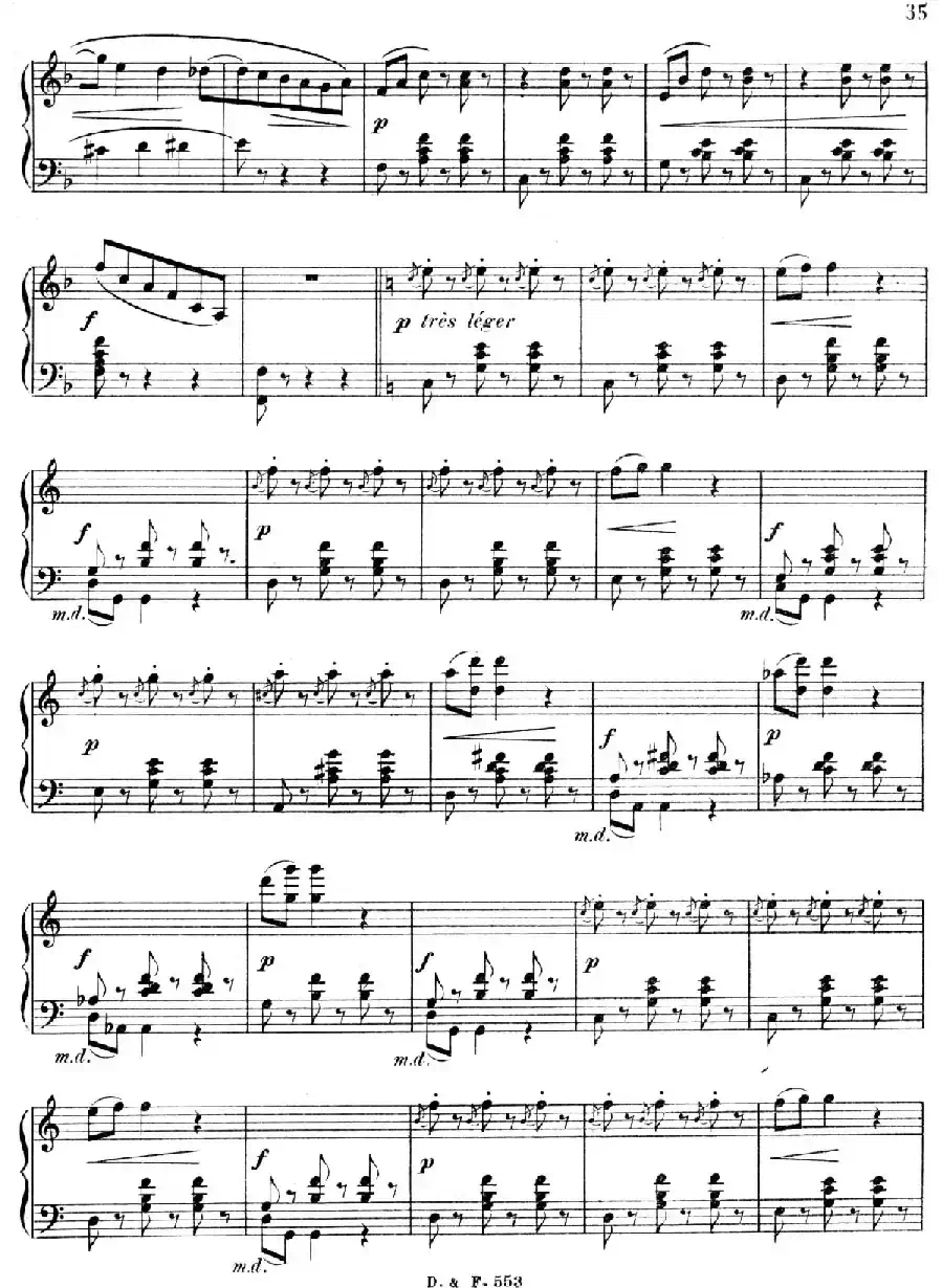 F大调第四圆舞曲 Valse No.4 （Op.90）