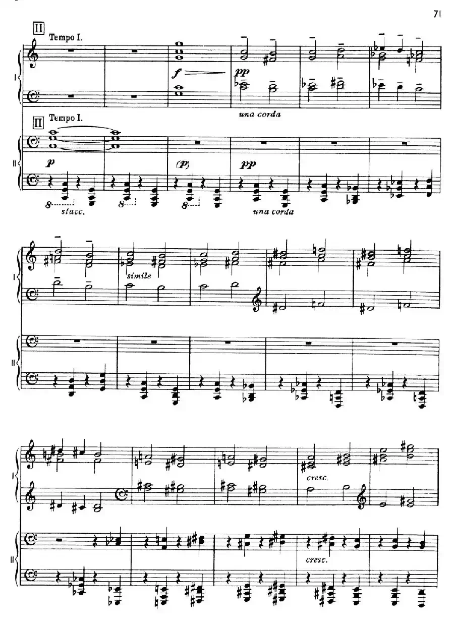 The Planets Op.32（双钢琴）（行星·第五乐章 土星—老年使者）
