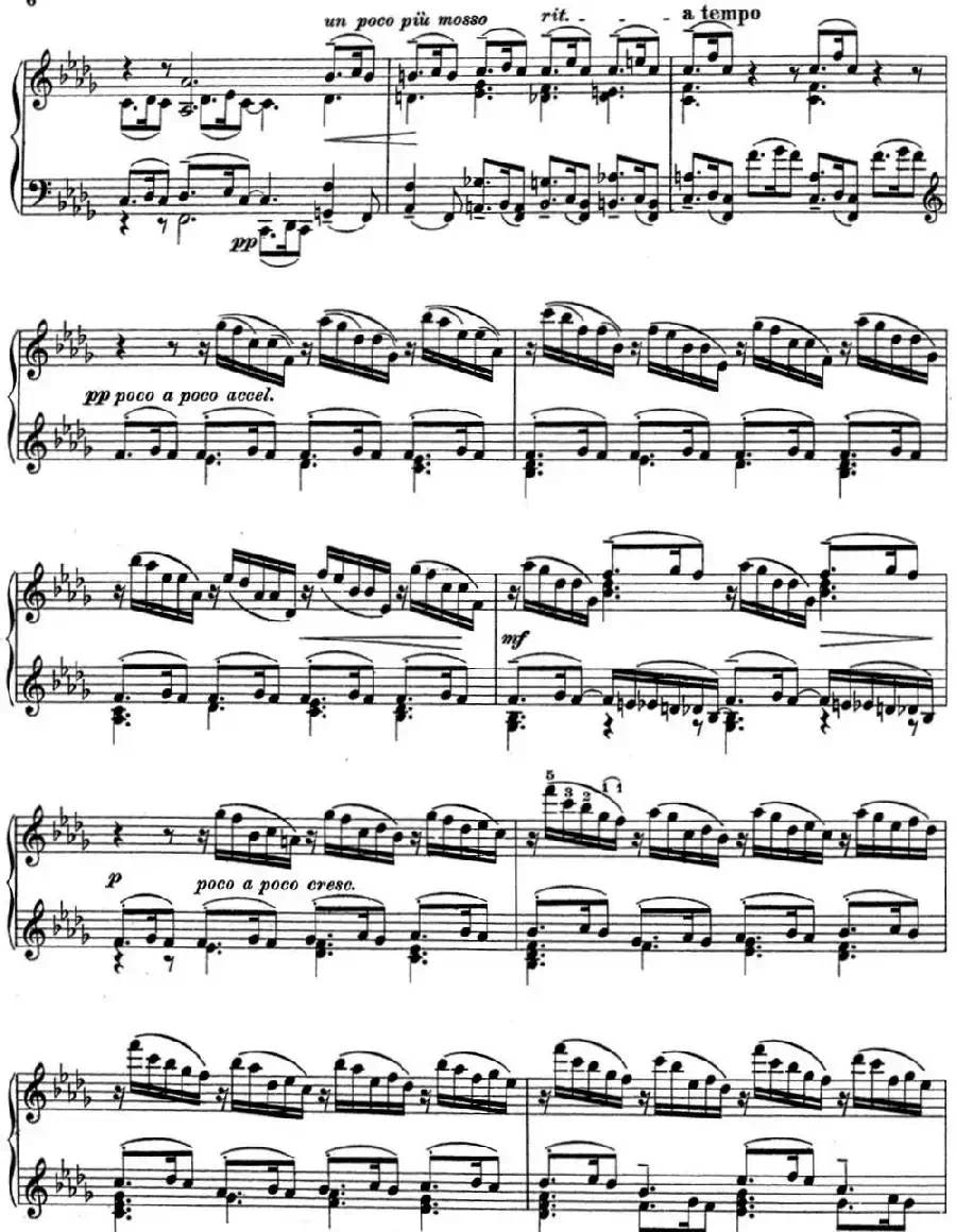 拉赫玛尼诺夫 钢琴前奏曲13 降B小调 Op.32 No.2