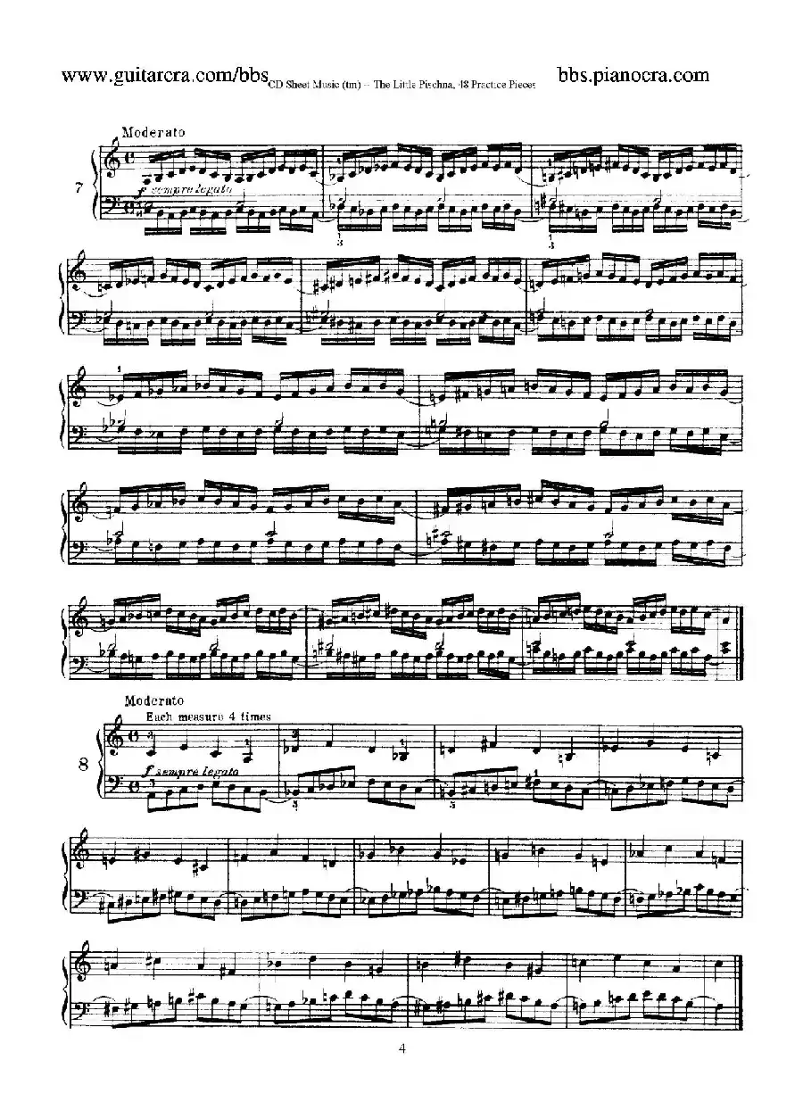 48 Practice Pieces（四十八首钢琴练习曲）
