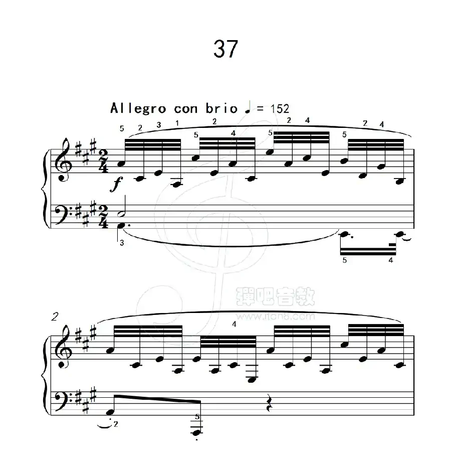练习曲 37(克拉莫钢琴练习曲60首)