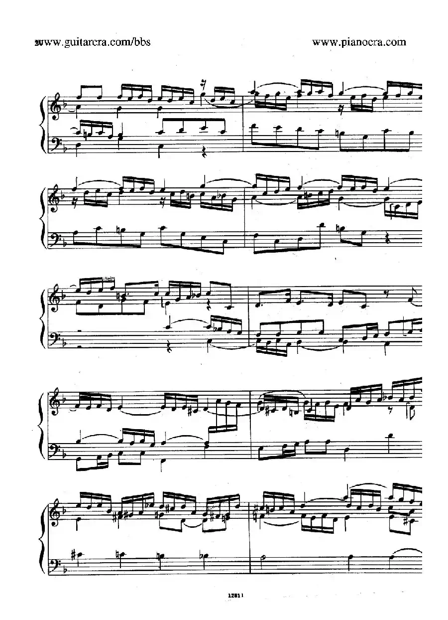 Suite No.2 in F Major HWV 427（F大调第二组曲）
