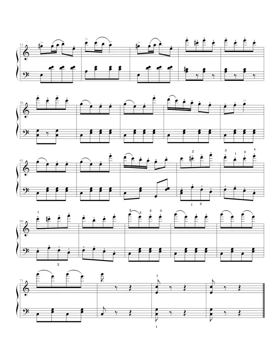 土耳其进行曲（冯东明制谱版）