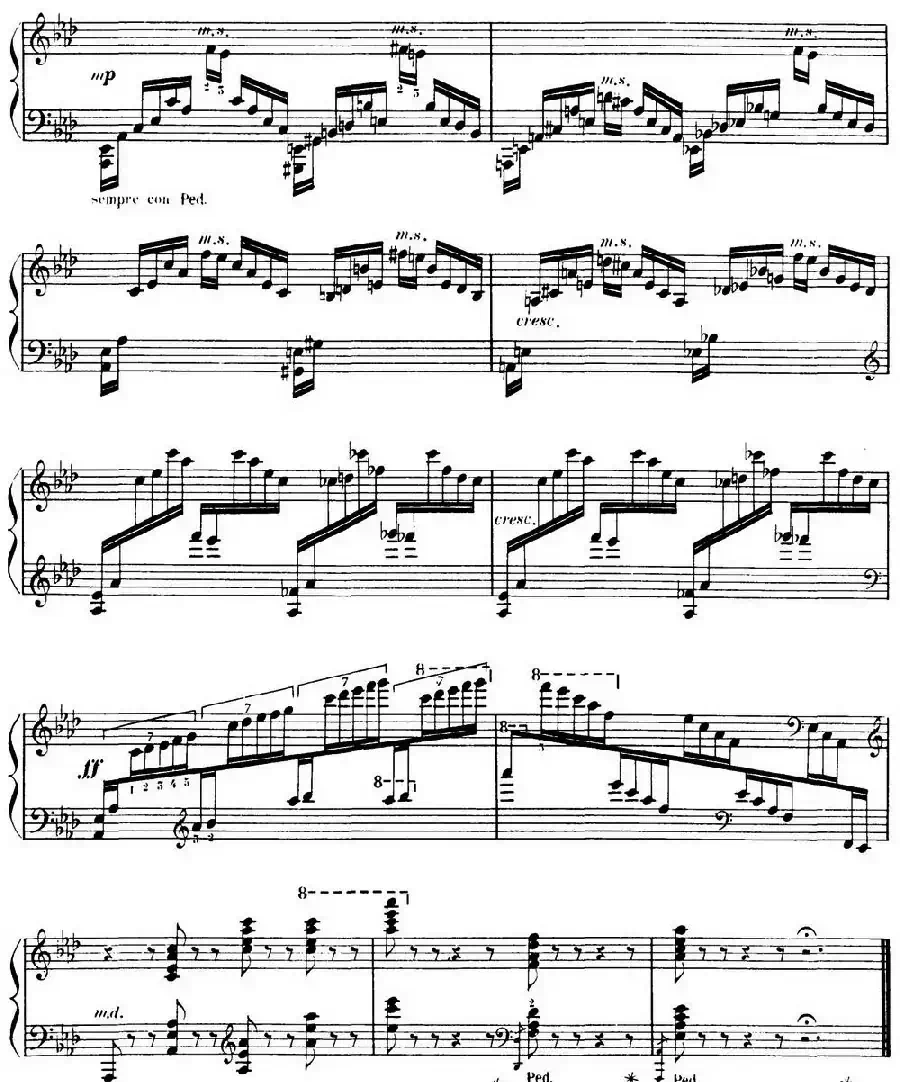 15 Etudes de Virtuosité Op.72 No.11（十五首钢琴练习曲之十一）