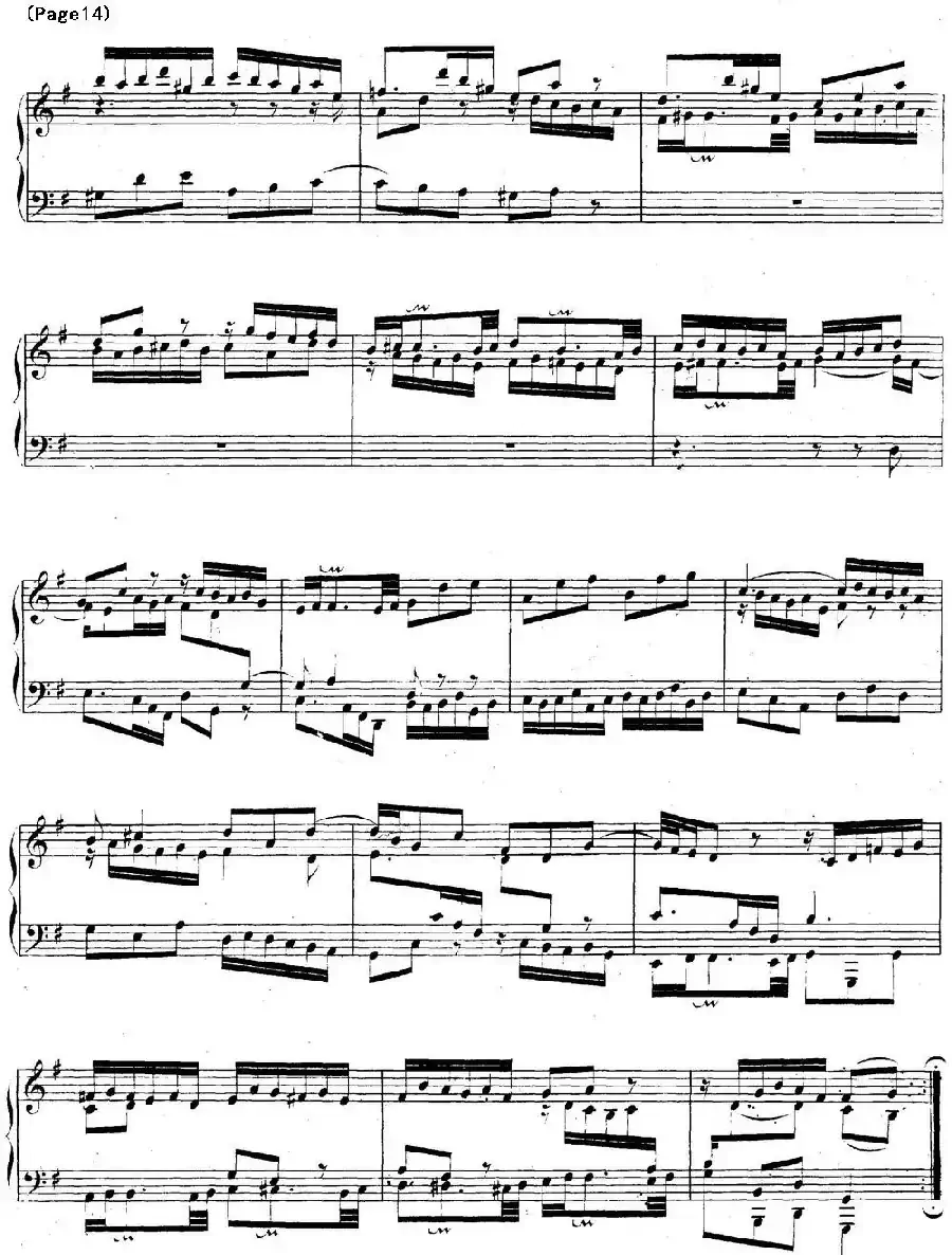 帕蒂塔6首德国组曲(No.5 G大调 巴赫 Partita G Major BWV 829)