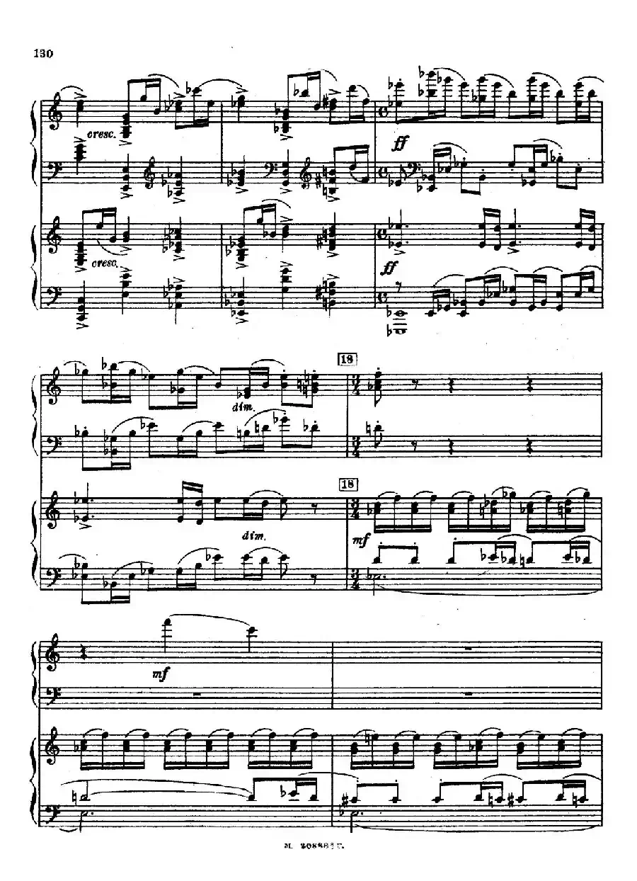 交响舞曲 Symphonic Dance Op.45（双钢琴）