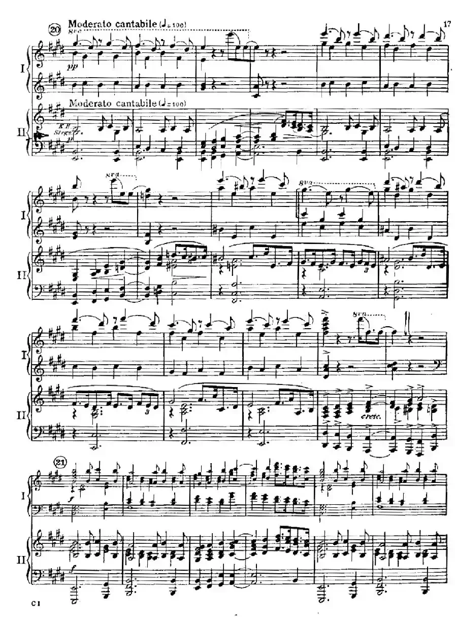F大调爵士钢琴协奏曲（美版双钢琴原谱 P11—20）