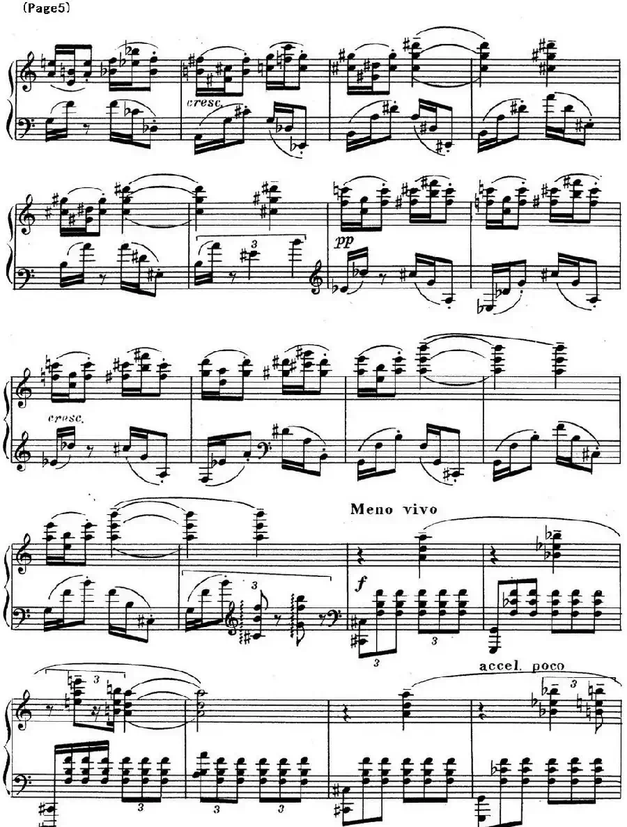 斯克里亚宾3首钢琴练习曲 Op65（No.3）