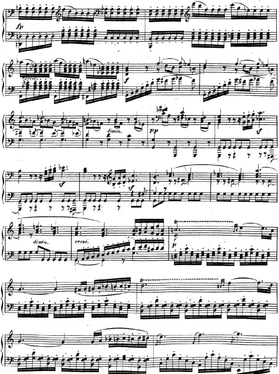 贝多芬钢琴奏鸣曲16 G大调 Op.31 No.1 G major