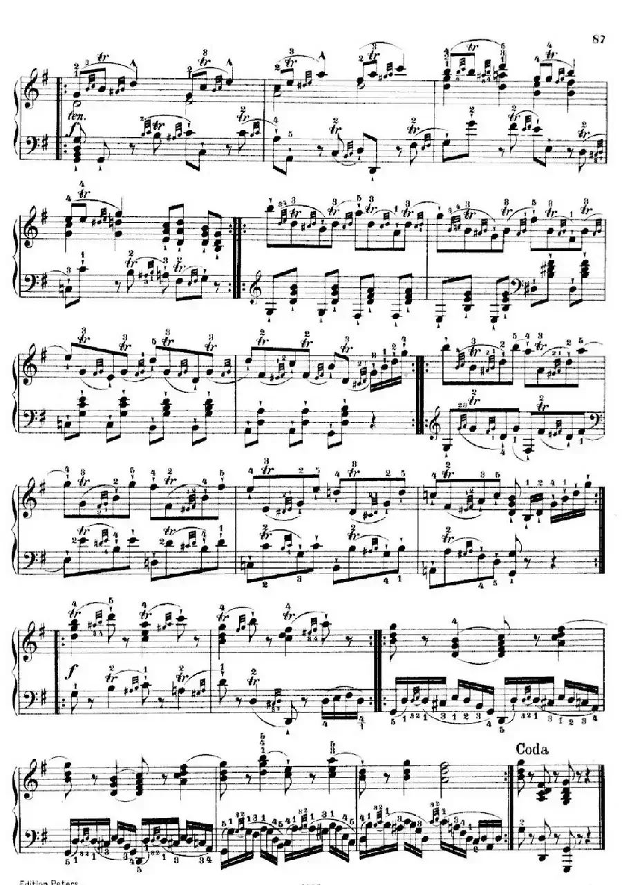 School of the Virtuoso Op.365（60首钢琴高级练习曲·36）