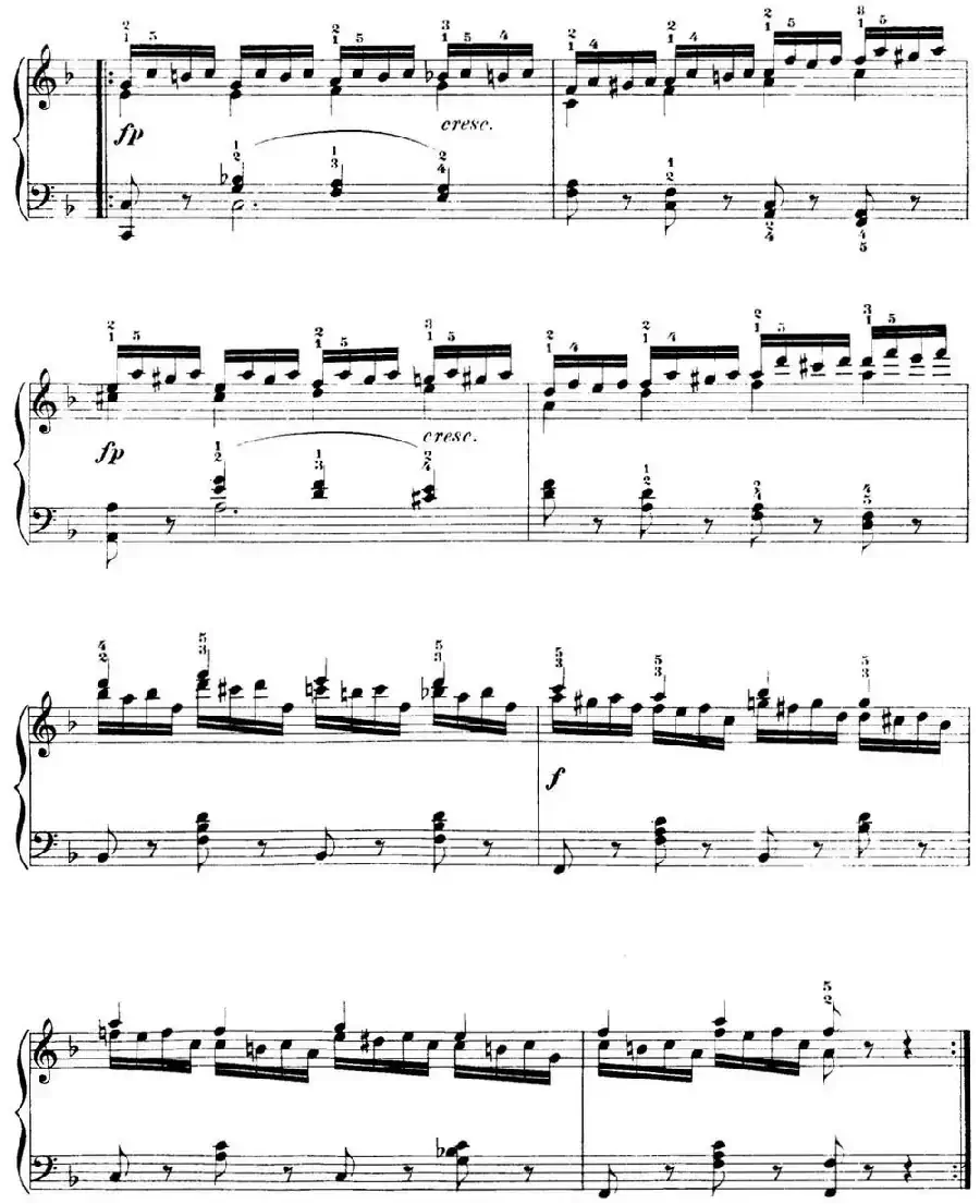 40首车尔尼Op.299钢琴快速练习曲(NO.17)