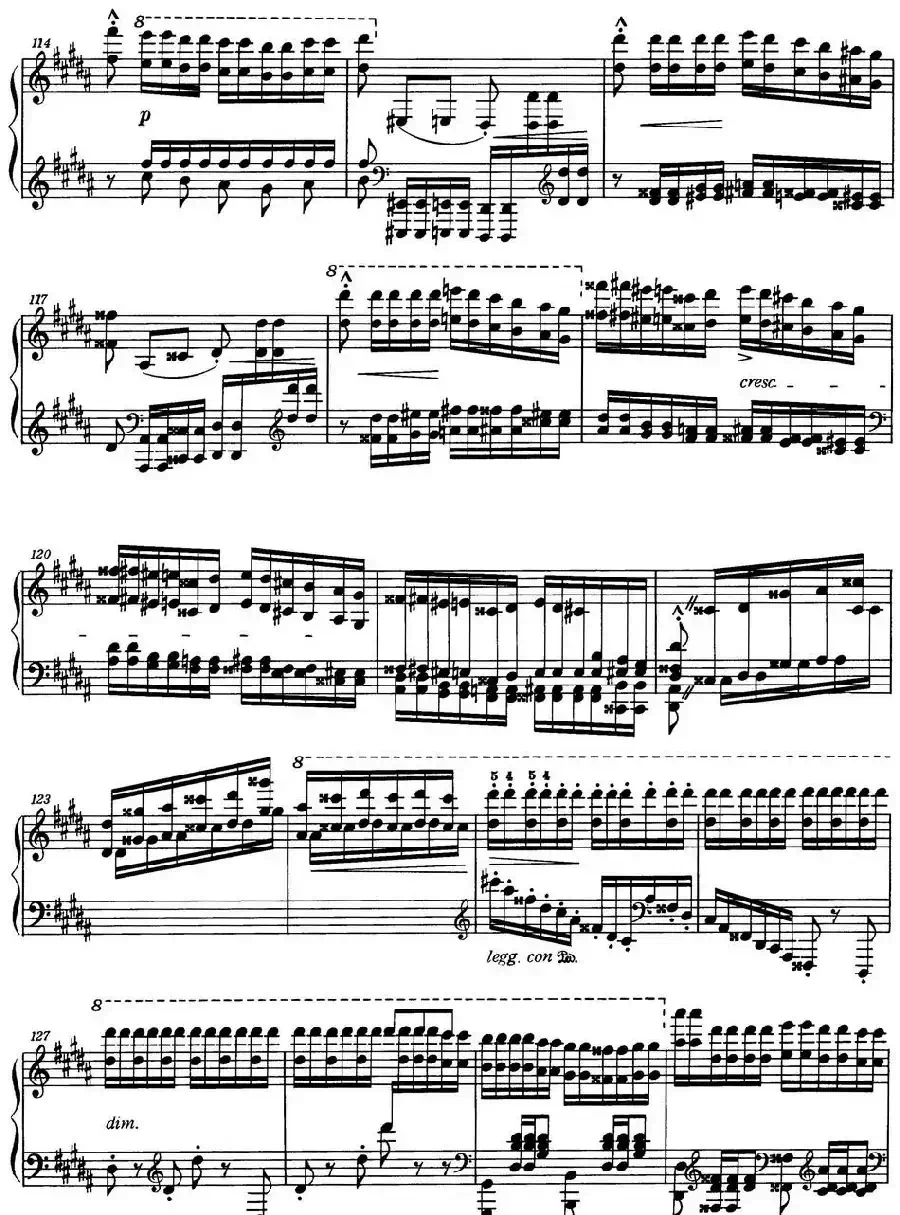 6首帕格尼尼大练习曲（La Campanella）
