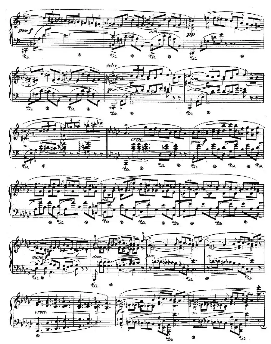 Impromptu No.3 in G-flat Major Op.51（降G大调第三即兴曲）