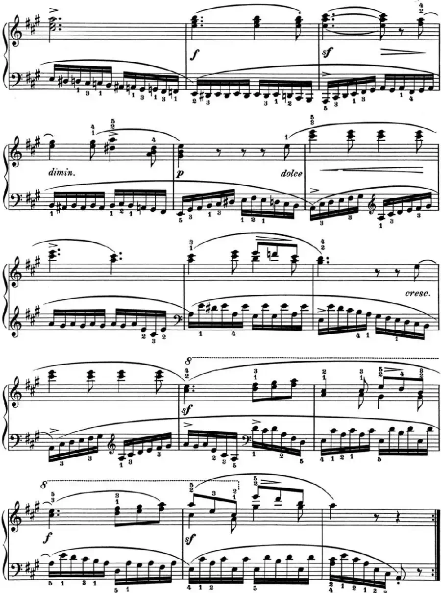 25首车尔尼Op.748练习曲（NO.19）