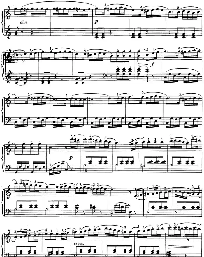 不可不弹的世界钢琴名曲：小奏鸣曲Op.20-1