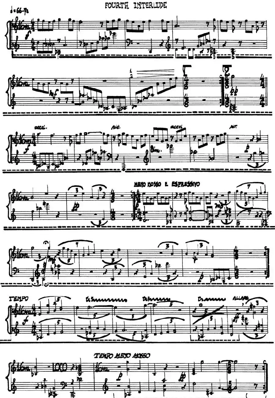 为加料钢琴而作的奏鸣曲与间奏曲（FOURTH INTERLUDE）