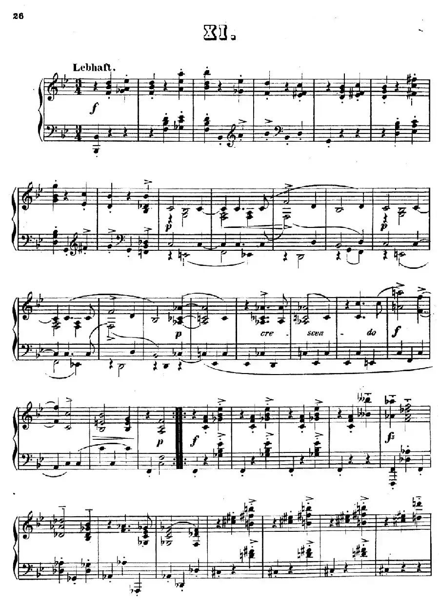Waltzes Op.23（圆舞曲集·11、降B大调）