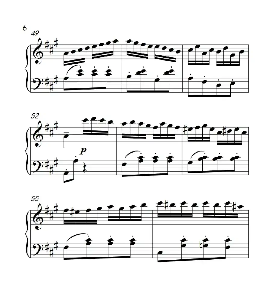 A大调钢琴奏鸣曲（土耳其风格的回旋曲）