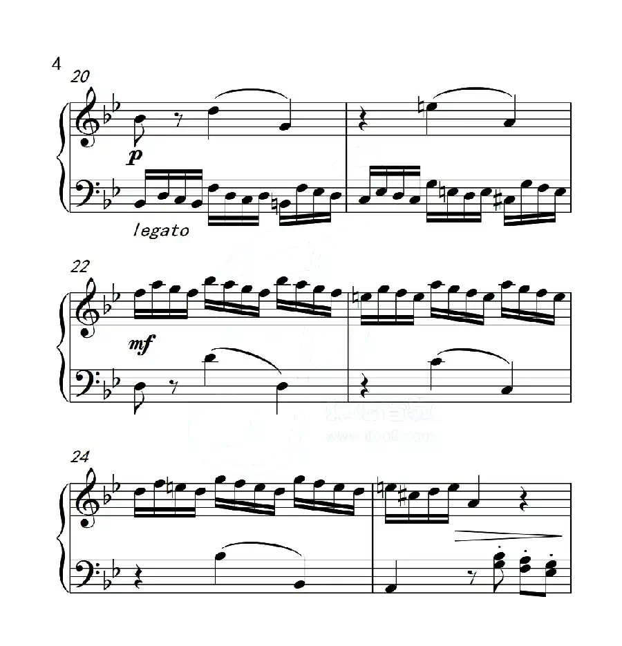 第五级B组 幻想曲（中国音乐学院钢琴考级作品1~6级）