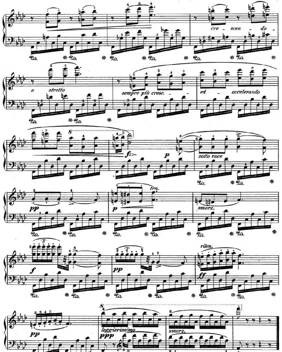 肖邦练习曲9 Op.10 No.9 f小调 F minor