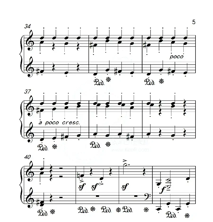 第五级 木偶游行(中国音乐学院钢琴考级作品1~6级)