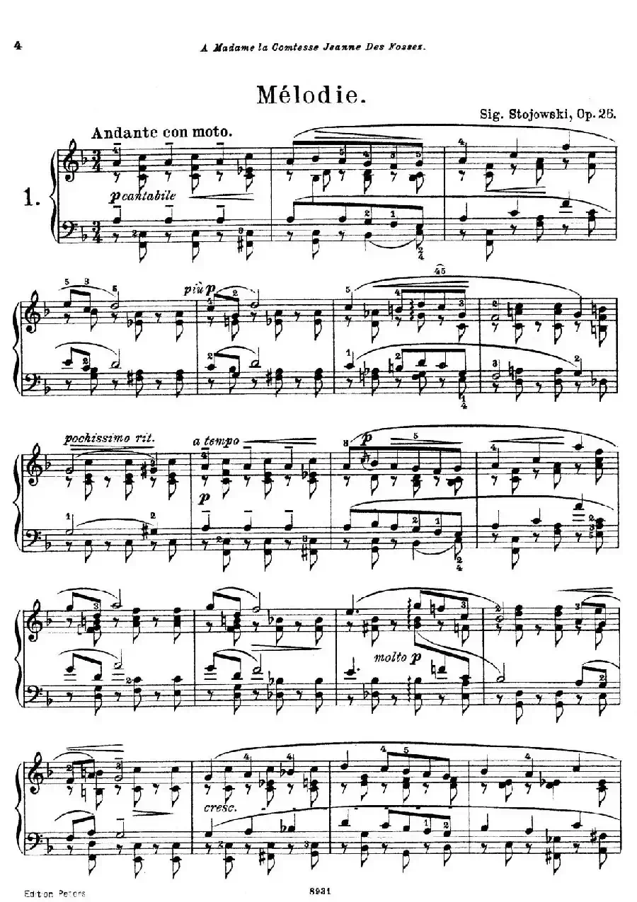 4 Pieces Op.26（4首小品·1）