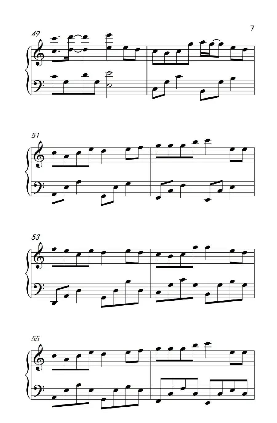 爱转角（《弹吧音教》制谱）