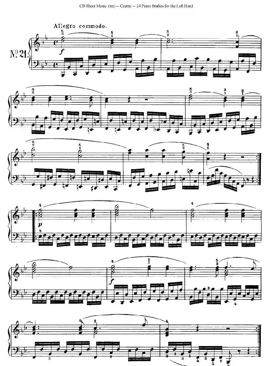 Czerny - 24 Piano Studie(17—24)(车尔尼 - 24首钢琴练习曲)
