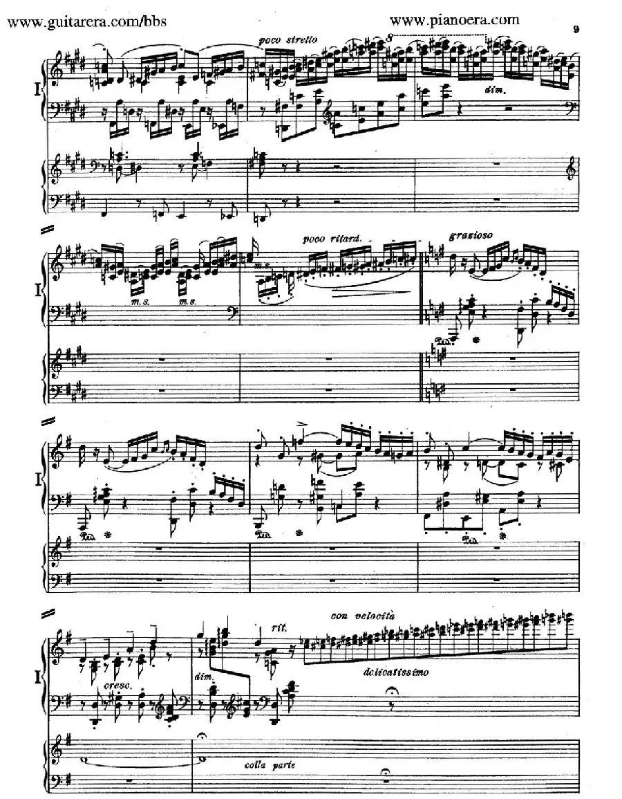 Piano Concerto in E Major Op.59（E大调钢琴协奏曲·双钢琴·第一乐章）