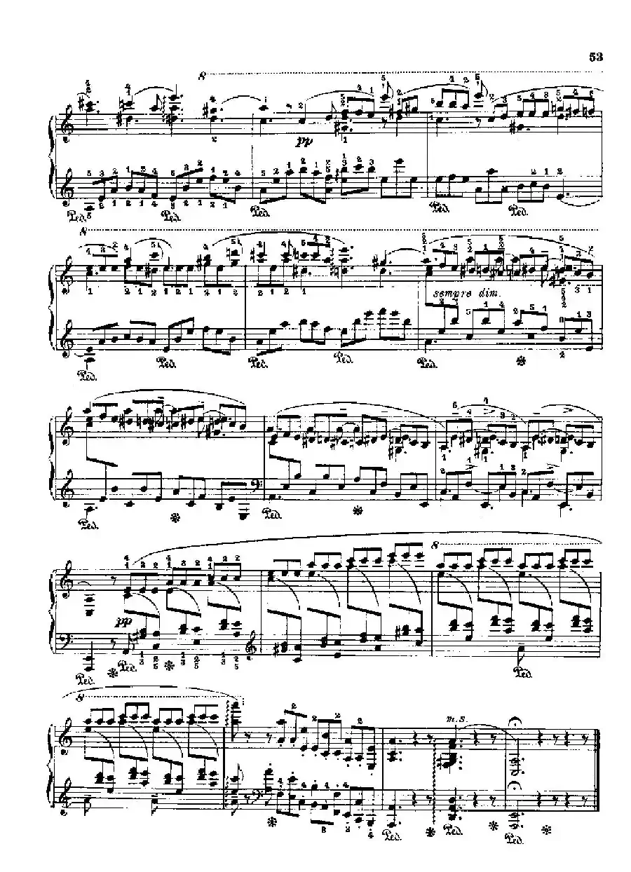 53首以肖邦练习曲为素材而作的练习曲（No.9）