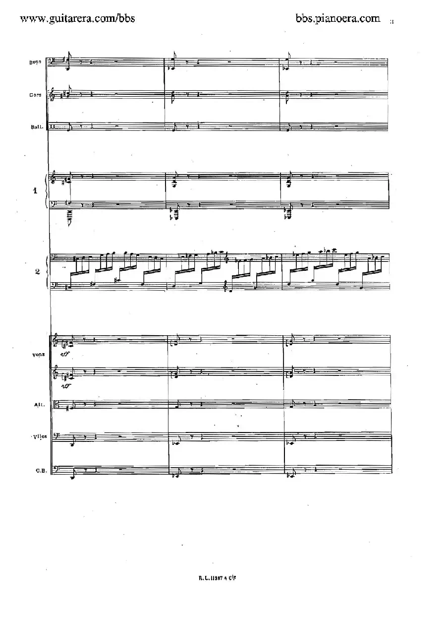 Concerto for 2 Pianos in d Minor（d小调双钢琴协奏曲·总谱）