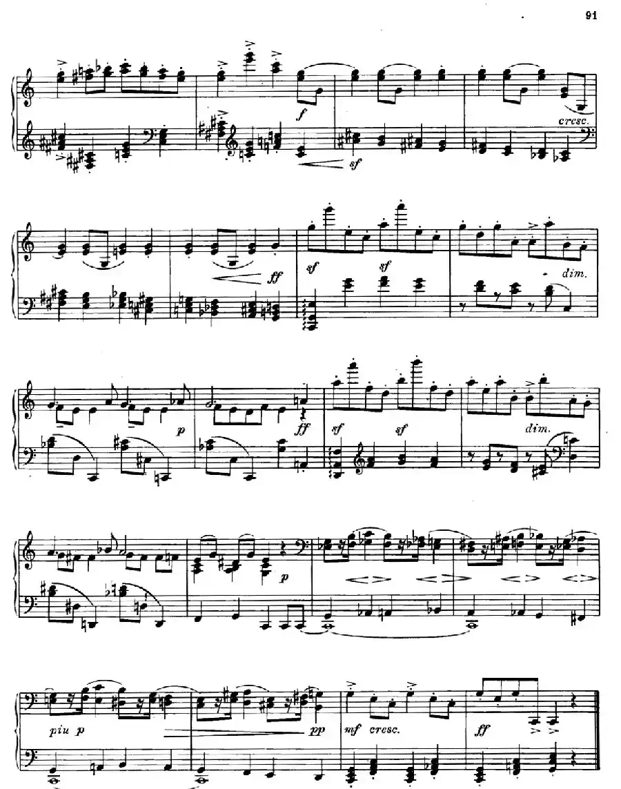Prokofiev - Ten Pieces Op.12（普罗科菲耶夫-10首小品·3）