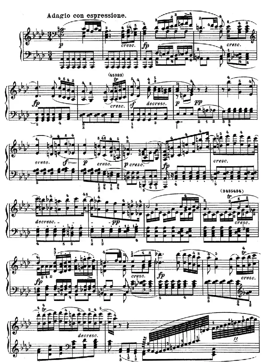 Piano Sonata in Es-dur Op. 27-1（降E大调第十三钢琴奏鸣曲）