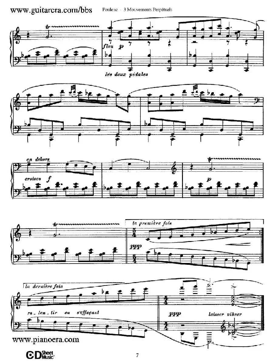 Trois Mouvements Perpetuel（3首无穷动·3）