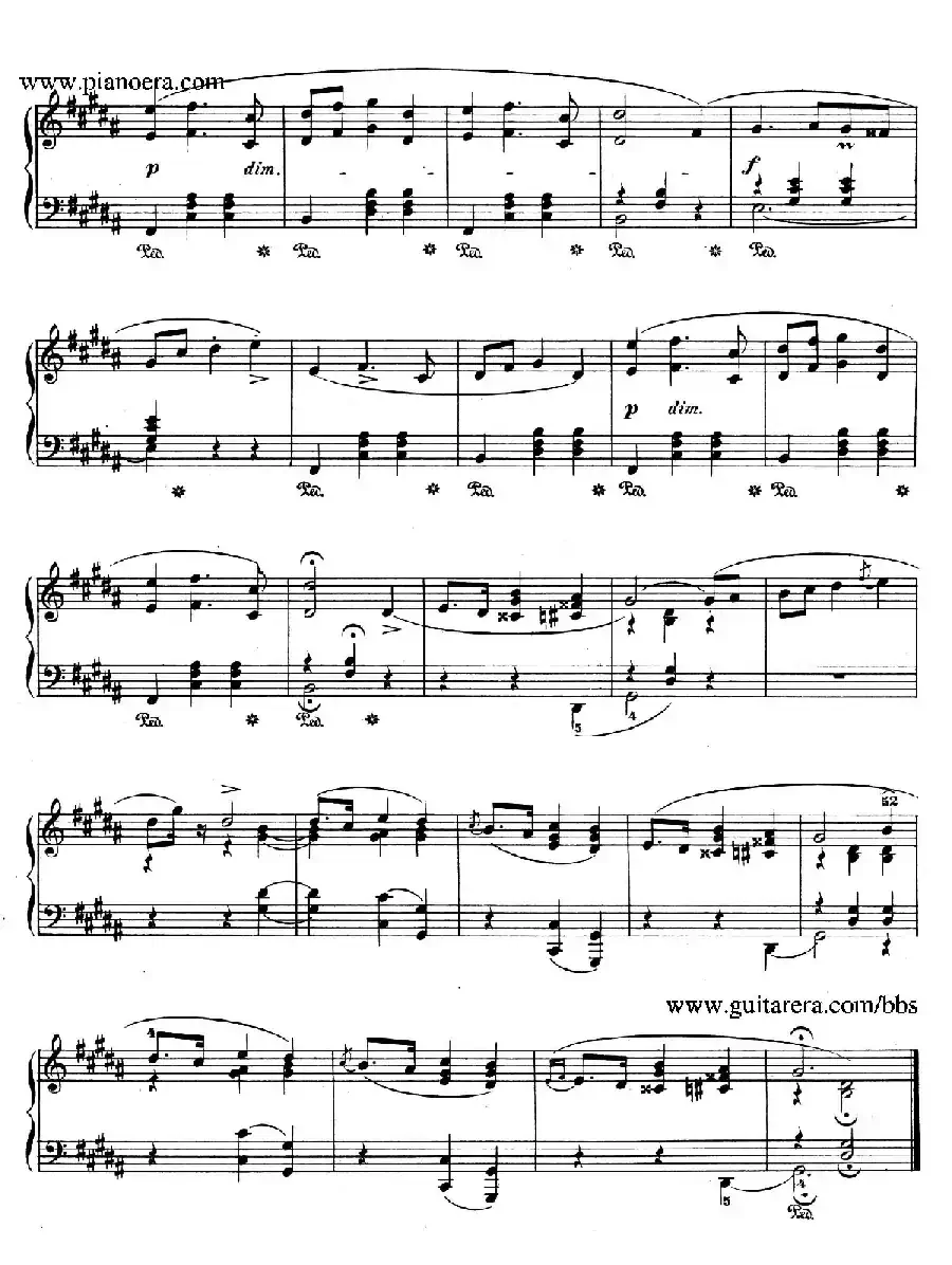 Quatre Mazurkas Op.33（4首玛祖卡舞曲·1）