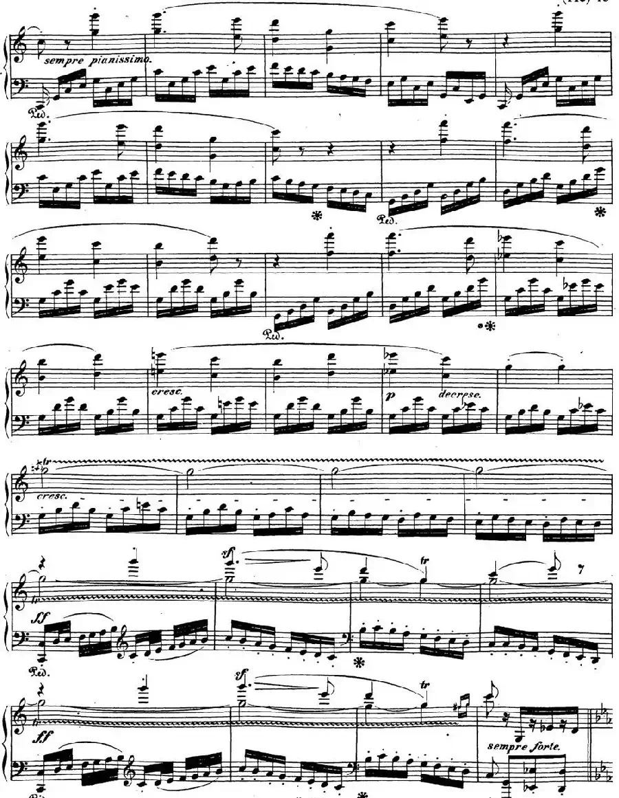 贝多芬钢琴奏鸣曲21 黎明(华尔斯坦) C大调 Op.53 C major