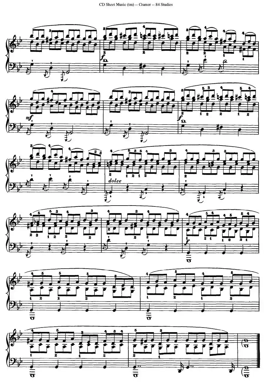 Cramer - 84 exercices（61—65）（克拉莫84首钢琴练习曲）