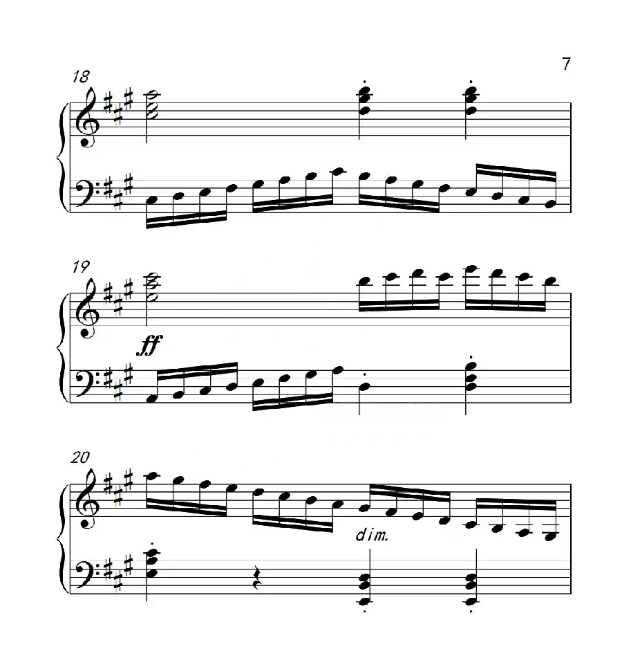 第四级A组 练习曲(中国音乐学院钢琴考级作品1~6级)