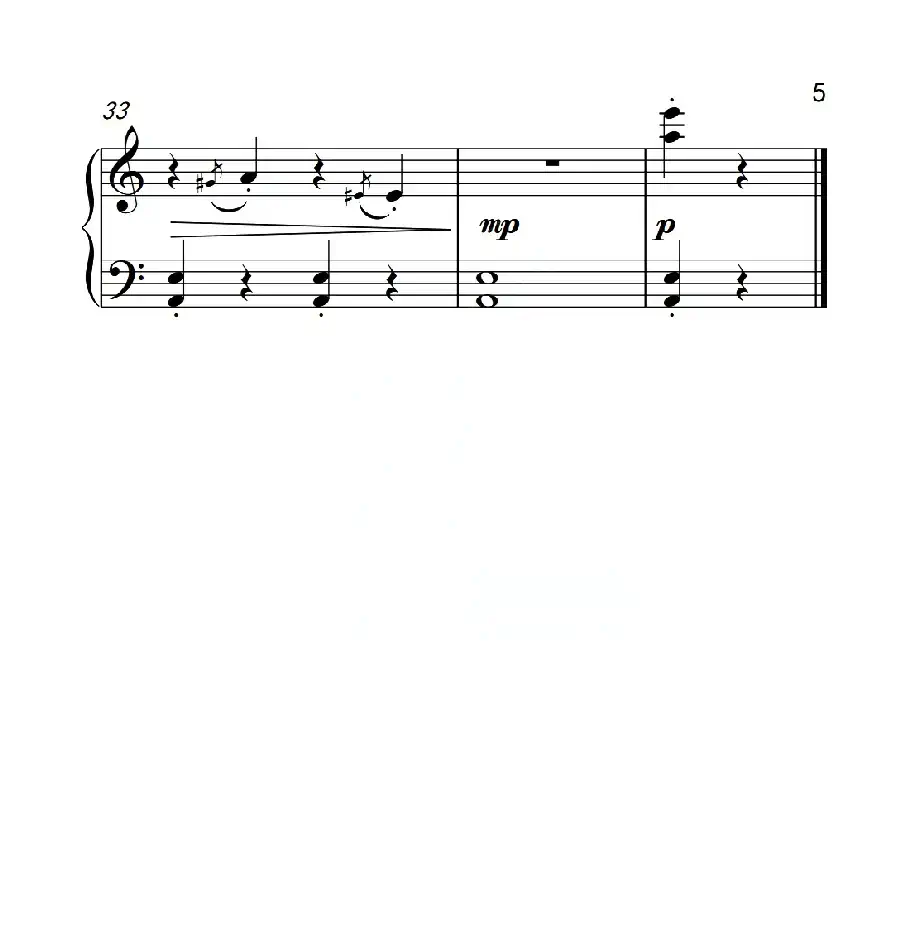 第一级B组 小猴走钢丝（中国音乐学院钢琴考级作品1~6级）