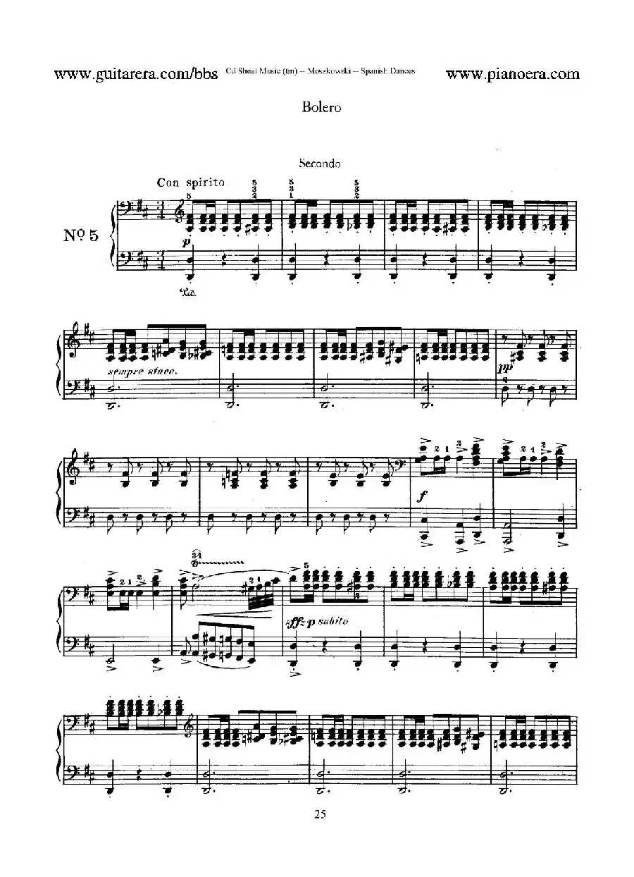 Spanish Dances Op.12（西班牙舞曲·四手联弹版）