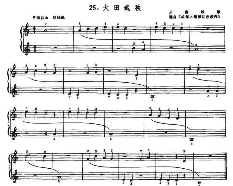 大田栽秧(云南秧歌)