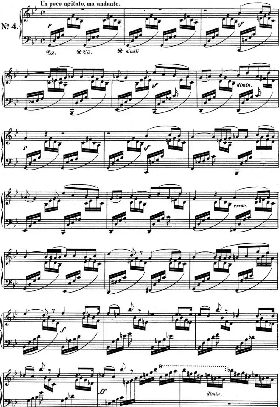 门德尔松无词歌Op.102（NO.4）