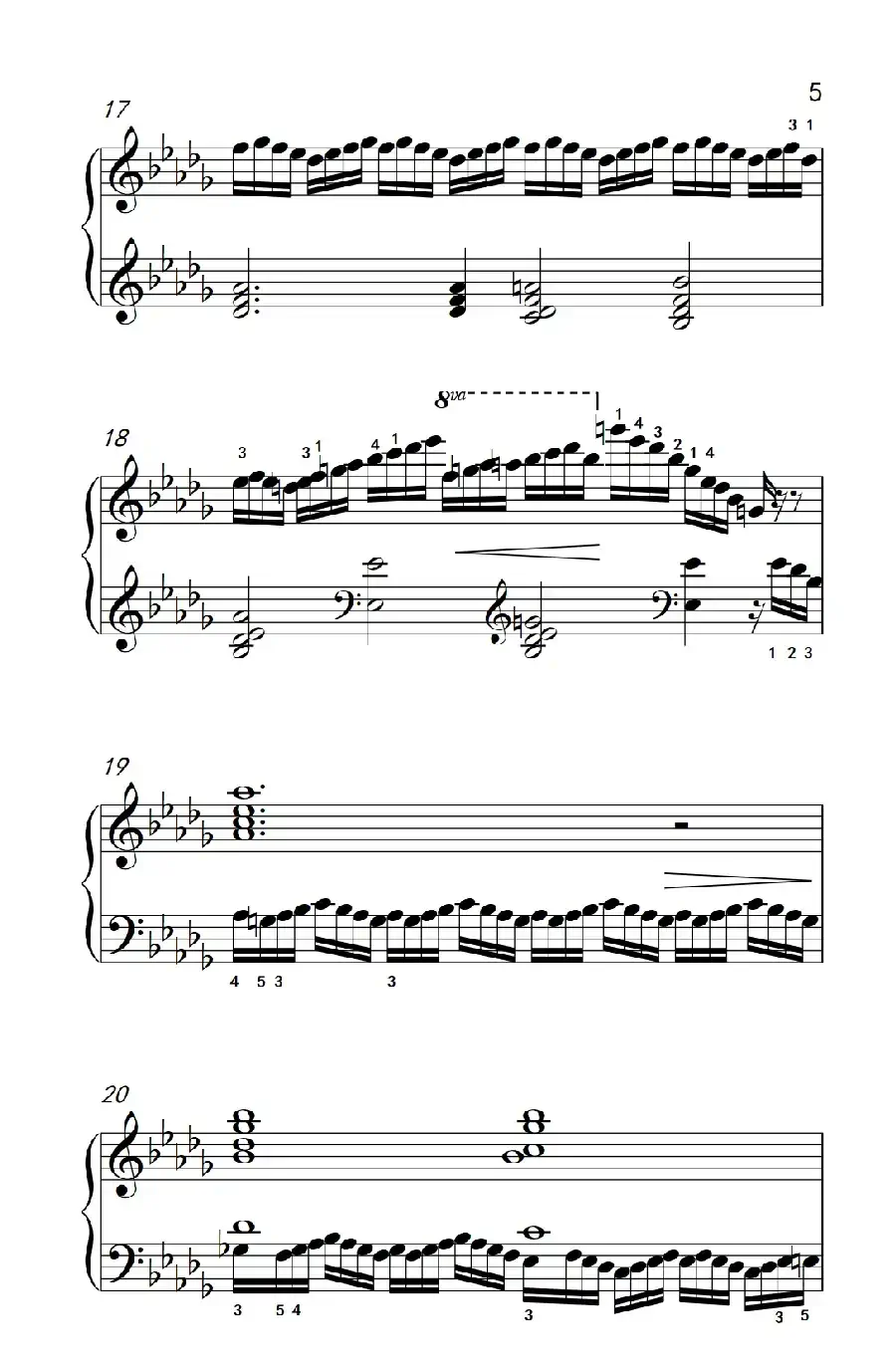 莫什科夫斯基 钢琴练习曲（第十二首）