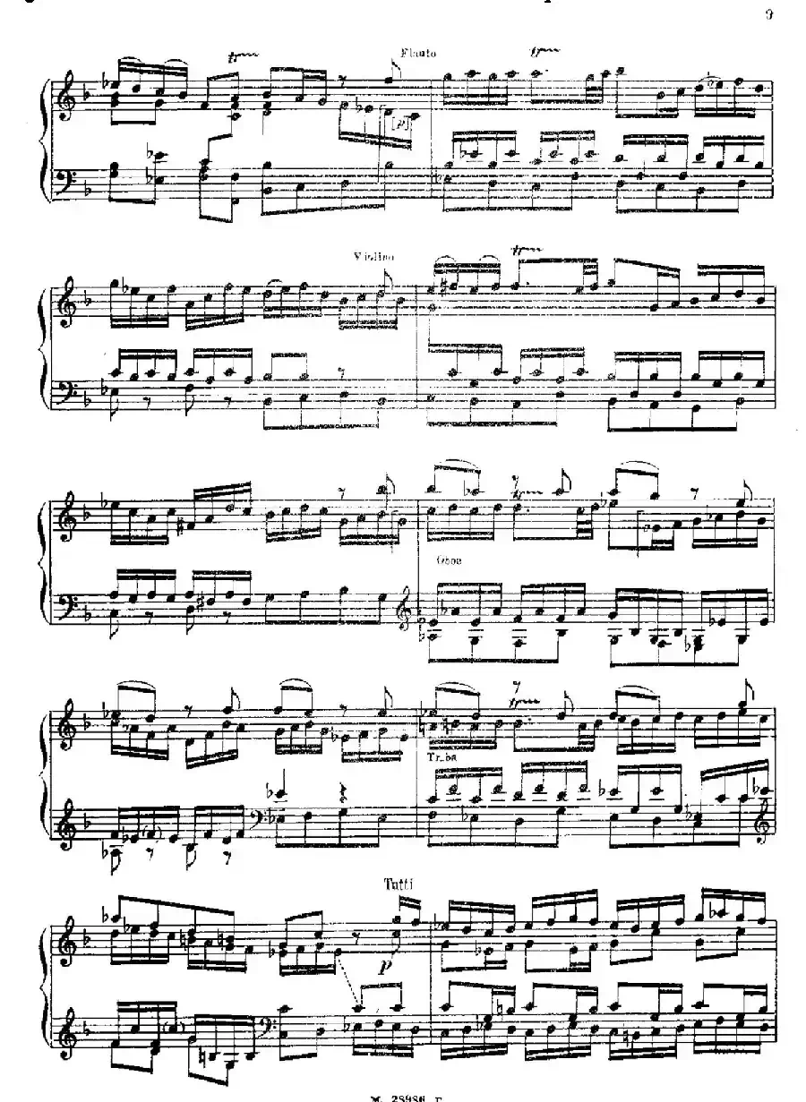 Brandenburg Concerto No.2 in F Major BWV.1047（F大调第二勃兰登堡协奏曲·钢琴独奏版）