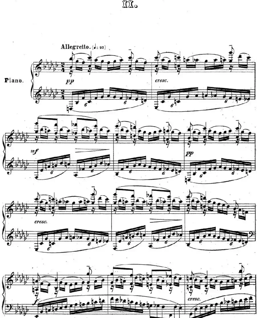 拉赫玛尼诺夫 音乐瞬间 Op.16 No.2 降e小调